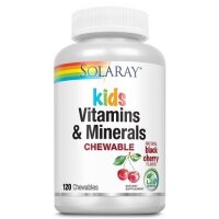 Solaray - Kids Chewable Vitamins and Minerals, Kirsche -...