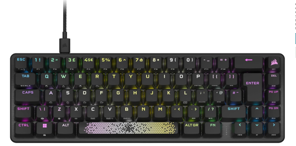 Corsair K65 PRO Mini RGB 65% Gaming Tastatur DE-Layout QWERTZ schwarz