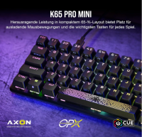 Corsair K65 PRO Mini RGB 65% Gaming Tastatur DE-Layout QWERTZ schwarz