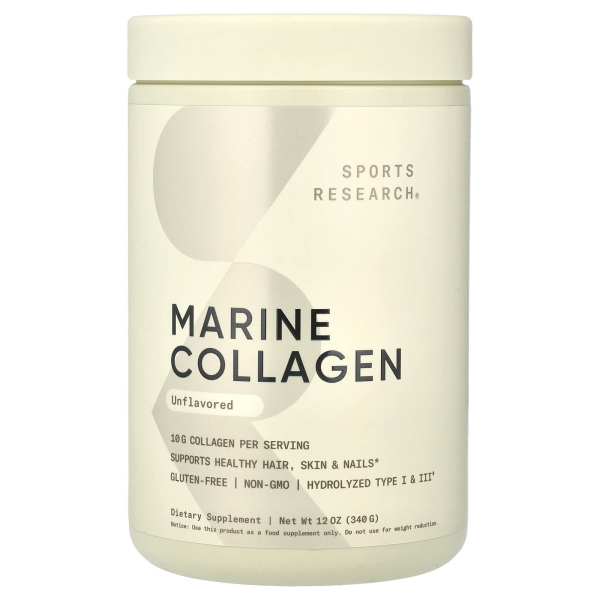 Sports Research,  marine Kollagenpeptide, geschmacksneutral, 340 g