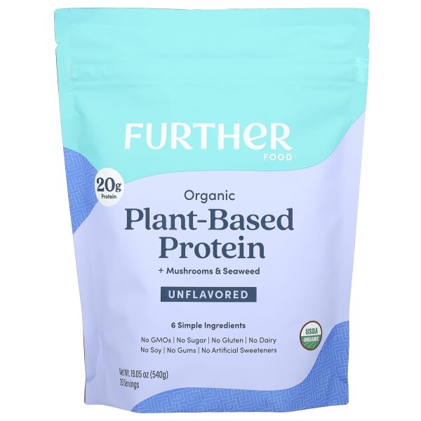 Further Food, pflanzliches Protein + Pilze und Seetang, geschmacksneutral, 540 g