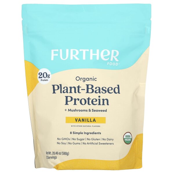 Further Food, pflanzliches Protein + Pilze und Seetang, Vanille, 580 g
