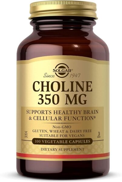 Solgar Cholin 350mg 100 vegetarische Kapseln
