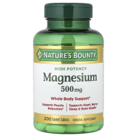 Natures Bounty, Magnesium, 500 mg, 200 Filmtabletten