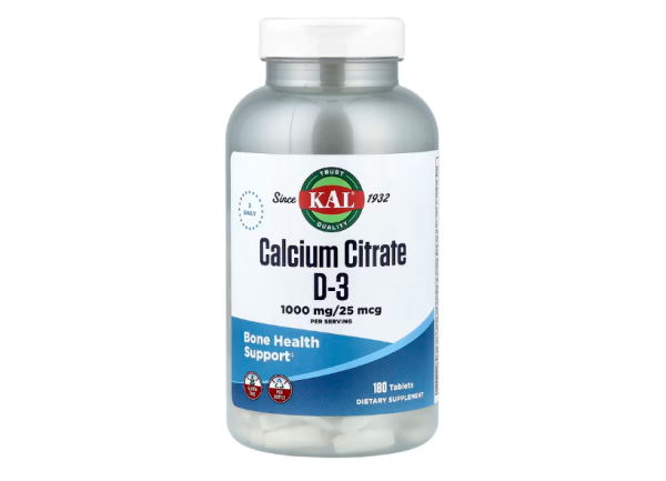 KAL, Calciumcitrat D-3, 180 Tabletten - DE Versand via DHL