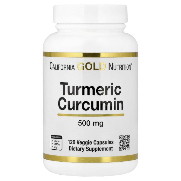 California Gold Nutrition, Kurkuma-Kurkumin, 500 mg, 120 pflanzliche Kapseln
