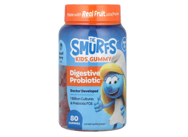 The Smurfs, Probiotikum für Kinder ab 3, Beere, 80 Fruchtgummis