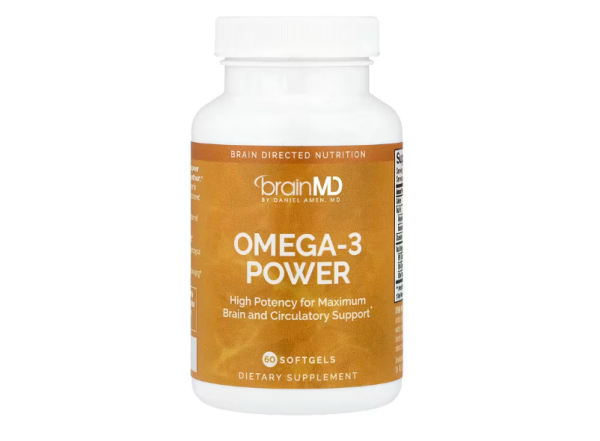 BrainMD, Omega-3 Power, 60 Weichkapseln mit Omega-3 (800 mg pro Weichkapsel)