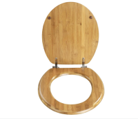 Wenko WC-Sitz Bambus Braun Absenkautomatik Toilettenbrille