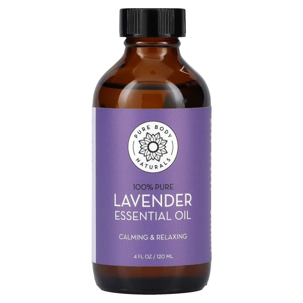 Pure Body Naturals, 100% reines ätherisches Öl, Lavendel, 120 ml