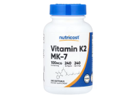 Nutricost, Vitamin K2 MK-7, 100 mcg, 240 Weichkapseln