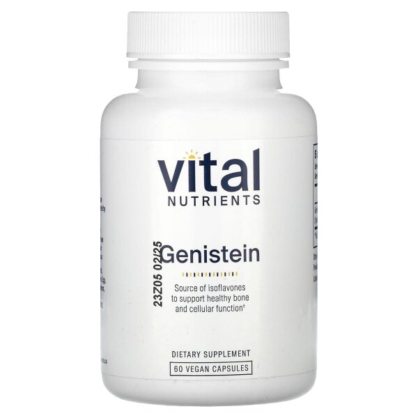 Vital Nutrients, Genistein, 60 vegane Kapseln (125 mg pro Kapsel)