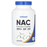 Nutricost, NAC, 600 mg, 240 Kapseln - DE Versand via DHL