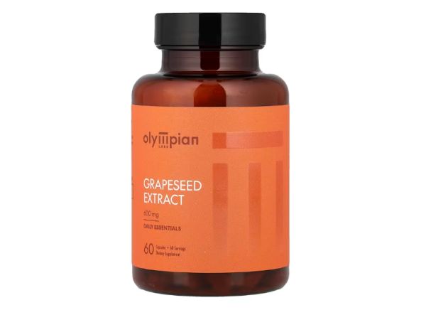 Olympian Labs, Grapeseed Extract, Traubenkernextrakt, 600 mg, 60 Kapseln