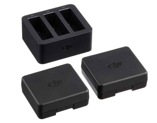 DJI Osmo Action Part 3 Lade-Kit - Ladestation, 2 Akkus, 2 Akku-Gehäuse
