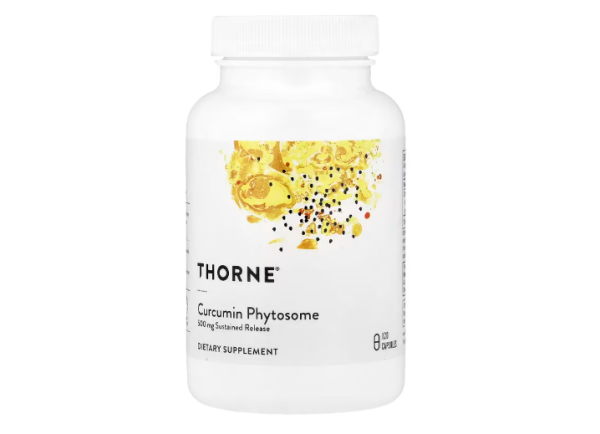 Thorne, Kurkumin-Phytosom, anhaltende Freisetzung, 120 Kapseln (250 mg pro Kapsel)