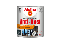 Alpina Metallschutz-Lack Anti-Rost Anthrazitgrau matt 750 ml