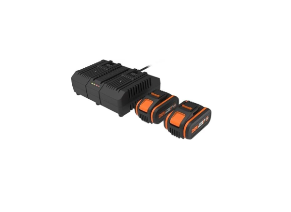 Worx 20V PowerShare Starterset 20V, 4.0Ah, 2 Akkus ohne OVP