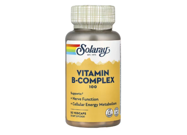 Solaray, Vitamin B-Komplex 100, 50 pflanzliche Kapseln - DE Versand via DHL