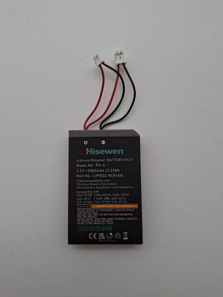 10x Akku für Playstation 4 Controller 3,7V 2000mAh 10st. in Paket