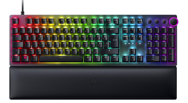 Razer Huntsman V2 Gaming Tastatur Optic Red Switches FR-Layout QWERTY