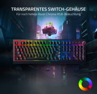 Razer BlackWidow V3 Pro (Green Switch) - Kabellose Gaming Tastatur QWERTZ