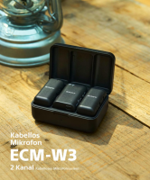 Sony ECM-W3, 2 Sender, 1 Empfänger, Ladestation, Kabelloses Mikrofon