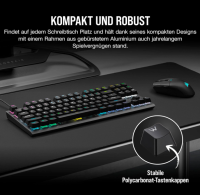 Corsair K60 PRO TKL RGB Tenkeyless Gaming-Tastatur DE-Layout QWERTZ