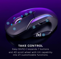 Turtle Beach Kone II Air – RGB-Gaming-Maus, optischer 26K DPI