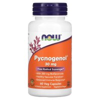 NOW Foods, Pycnogenol® mit Bioflavonoiden, 60 pflanzliche Kapseln