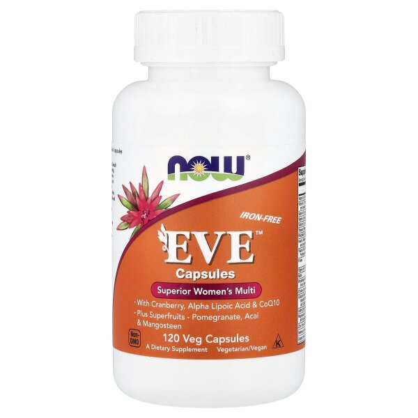 NOW Foods, Eve™, Superior Womens Multi, ohne Eisen, 120 pflanzliche Kapseln