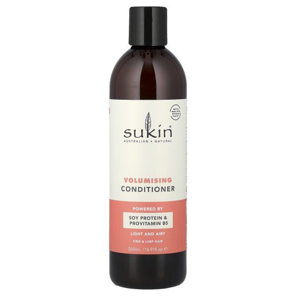 Sukin, Volumizing Conditioner, Volumen-Conditioner, feines und kraftloses Haar, 500 ml (16,91 fl. oz.)