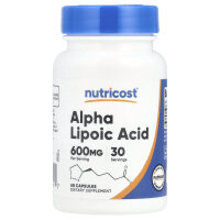 Nutricost, Alpha Lipoic Acid, Alpha-Liponsäure, 60 Kapseln (300 mg pro Kapsel)