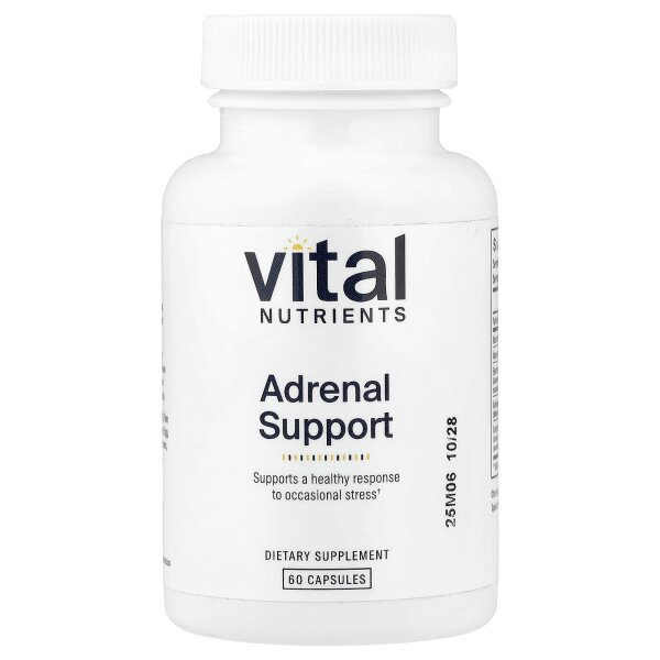 Vital Nutrients, Unterstützung der Nebennieren, 60 Kapseln