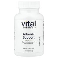 Vital Nutrients, Unterstützung der Nebennieren, 60 Kapseln
