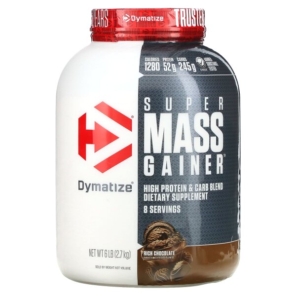 Dymatize, Super Mass Gainer™, Rich Chocolate, Mass Gainer™, Schokolade, 2,7 kg (6 lb.)