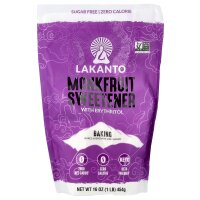 Lakanto, Monkfruit Backsüße mit Erythrit, 454 g (16 oz.)