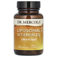 Dr. Mercola, Liposomal Vitamin D3, liposomales Vitamin D3, 125 mcg (5.000 IU), 30 Kapseln