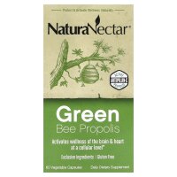NaturaNectar, Green Bee Propolis, grünes Bienenpropolis, 60 pflanzliche Kapseln