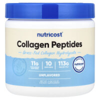 Nutricost, Collagen Peptides von grasgefütterten Kühen, geschmacksneutral, 113 g (4 oz.)