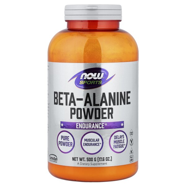 NOW Foods, Sports, Beta-Alanine, Beta-Alanin, 500 g