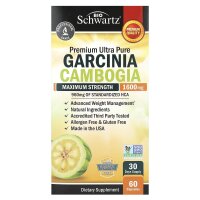 BioSchwartz, Garcina Cambogia, Malabar-Tamarinde, maximale Stärke, 60 Kapseln (800 mg pro Kapsel)