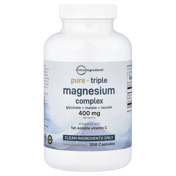 Micro Ingredients, Triple Magnesium Complex, dreifacher Magnesiumkomplex, 300 Kapseln (133 mg pro Kapsel)