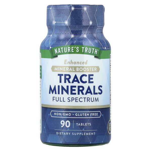 Natures Truth, Trace Minerals, Vollspektrum, 90 Tabletten