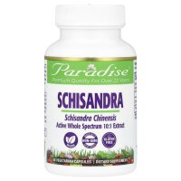 Paradise Herbs, Schisandra, 60 pflanzliche Kapseln (250 mg pro Kapsel)