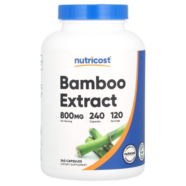 Nutricost, Bamboo Extract, Ergänzungsmittel mit Bambusextrakt, 240 Kapseln (400 mg pro Kapsel)