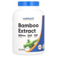 Nutricost, Bamboo Extract, Ergänzungsmittel mit Bambusextrakt, 240 Kapseln (400 mg pro Kapsel)
