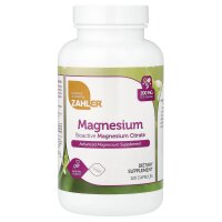 Zahler, Magnesium, bioaktives Magnesiumcitrat, 200 mg, 120 Kapseln