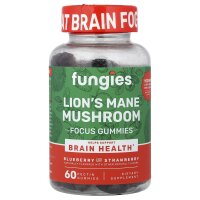 Fungies, Löwenmähne-Pilz-Fruchtgummis, Heidelbeere und Erdbeere, 60 Pektin-Fruchtgummis
