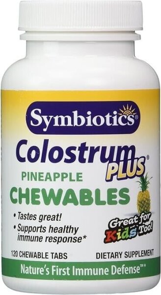 Symbiotics, Vormilch Plus, Ananasgeschmack, 120 Kautabletten